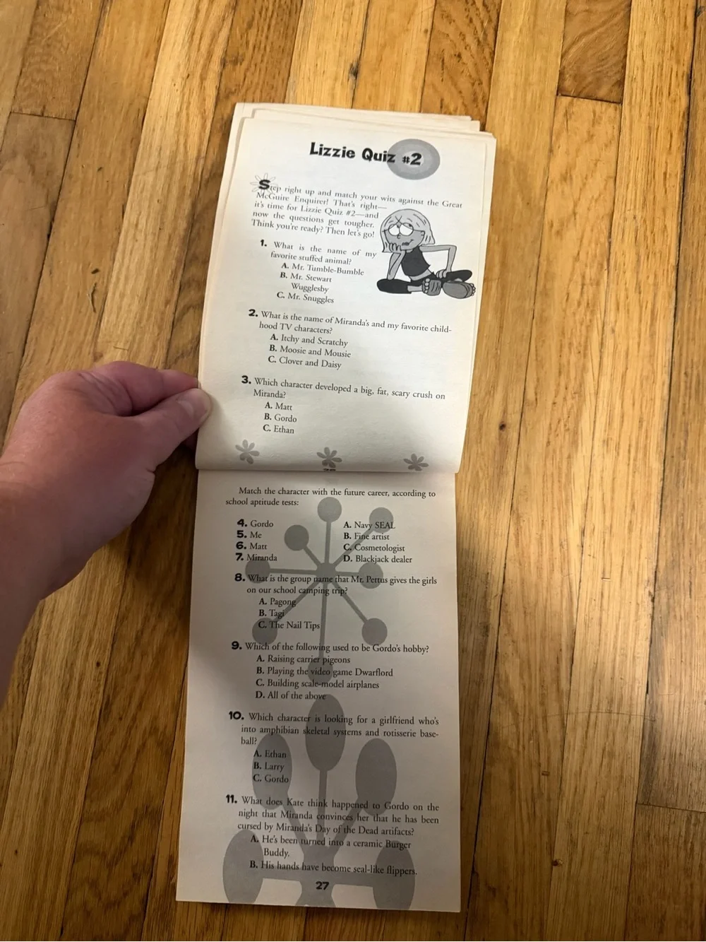 Vintage 2002 Lizzie McGuire: My Quiz Book